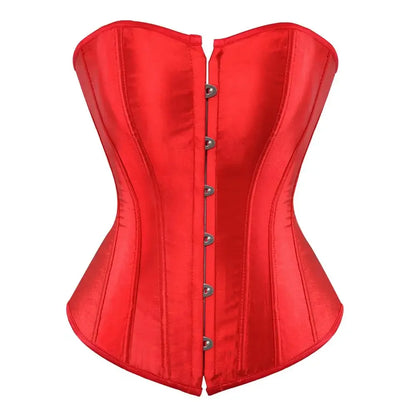 Women's Satin Lace-Up Corset Bustier