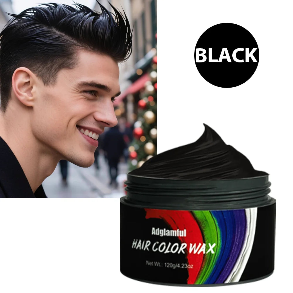 Multi-Color Temporary Hair Wax - Quick & Easy, Damage-Free, Washable, Non-Greasy, One-Time Use for Parties & Events