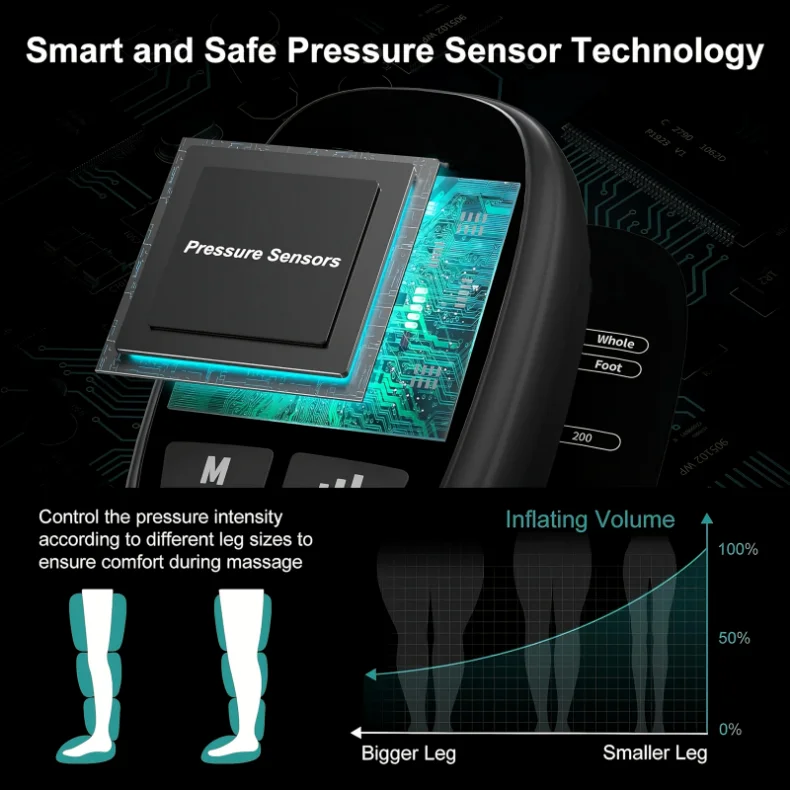**AirRevive™ Air Compression Leg & Foot Massager Boots with Remote Control