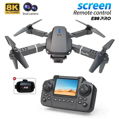 E88 PRO 8K HD Foldable Drone With Wide-Angle Camera & Smart Height Hold