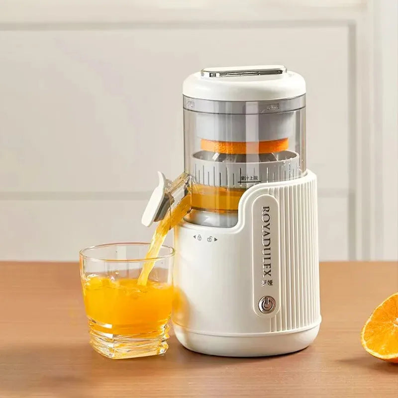 Large-Diameter Orange Juicer with Juice & Pulp Separator