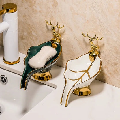 Leaf Ceramic Soap Dish