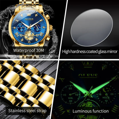 Luxury Moonphase Roman Dial Watch