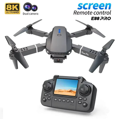 E88 PRO 8K HD Foldable Drone With Wide-Angle Camera & Smart Height Hold