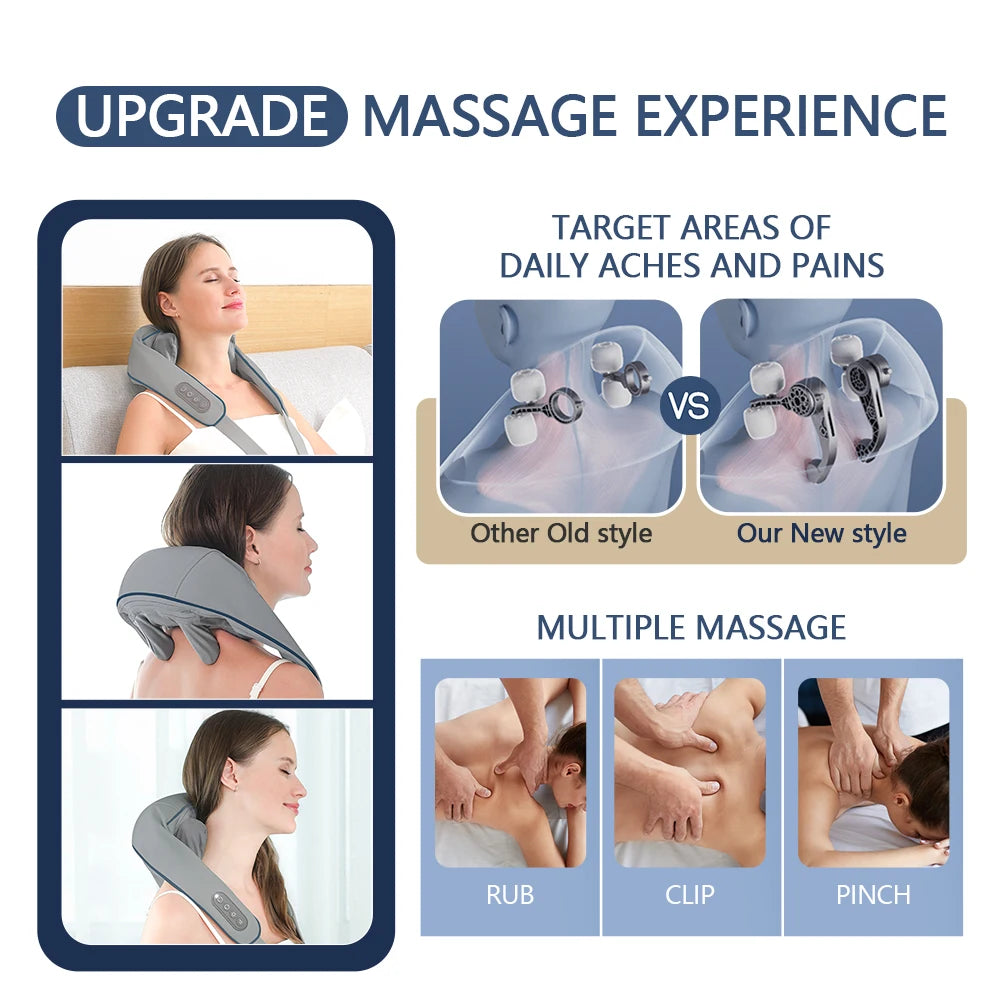 26W Neck, Shoulder & Back Kneading Massager