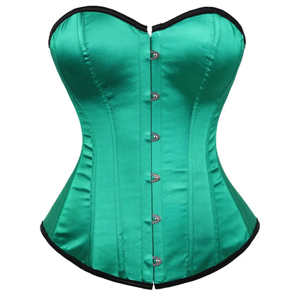 Women's Satin Lace-Up Corset Bustier