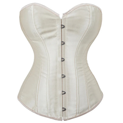 Women's Satin Lace-Up Corset Bustier
