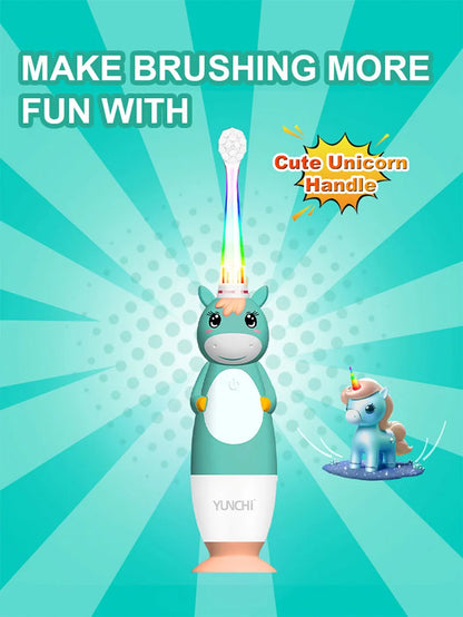 Kids Sonic Electric Toothbrush with Timer & Replacement Heads
