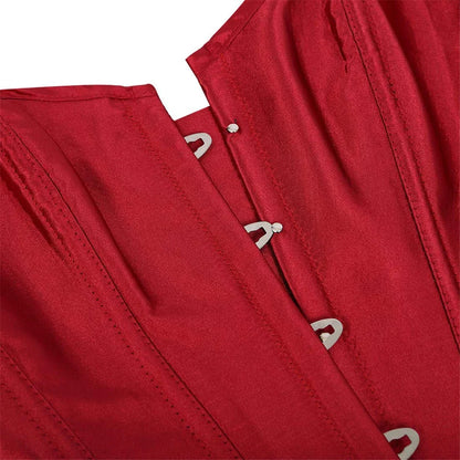 Women's Satin Lace-Up Corset Bustier