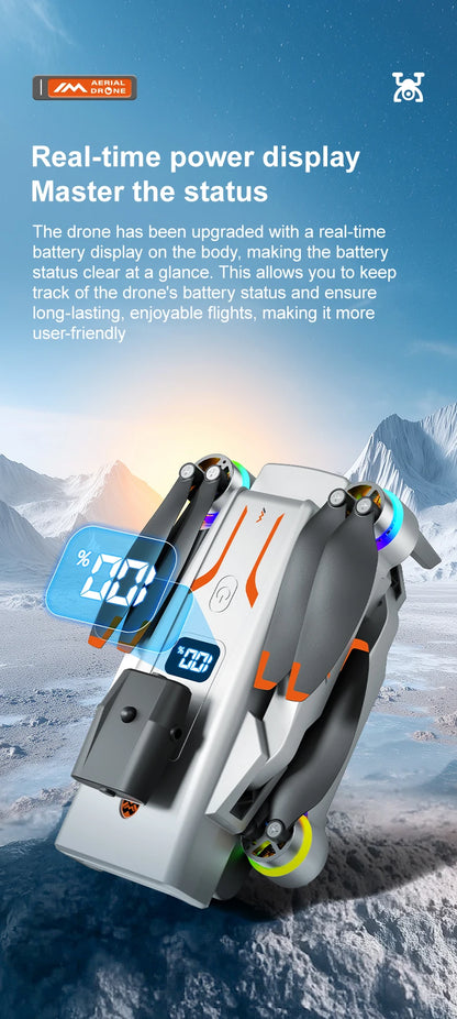 M4 8K HD Triple-Camera Drone With Integrated Screen