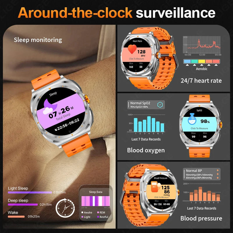 The Ultimate 2-in-1 Smartwatch with Hidden Wireless Earphones