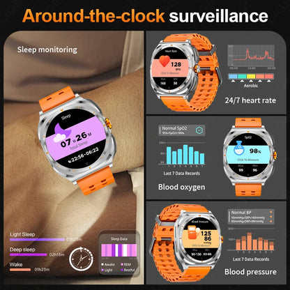 The Ultimate 2-in-1 Smartwatch with Hidden Wireless Earphones