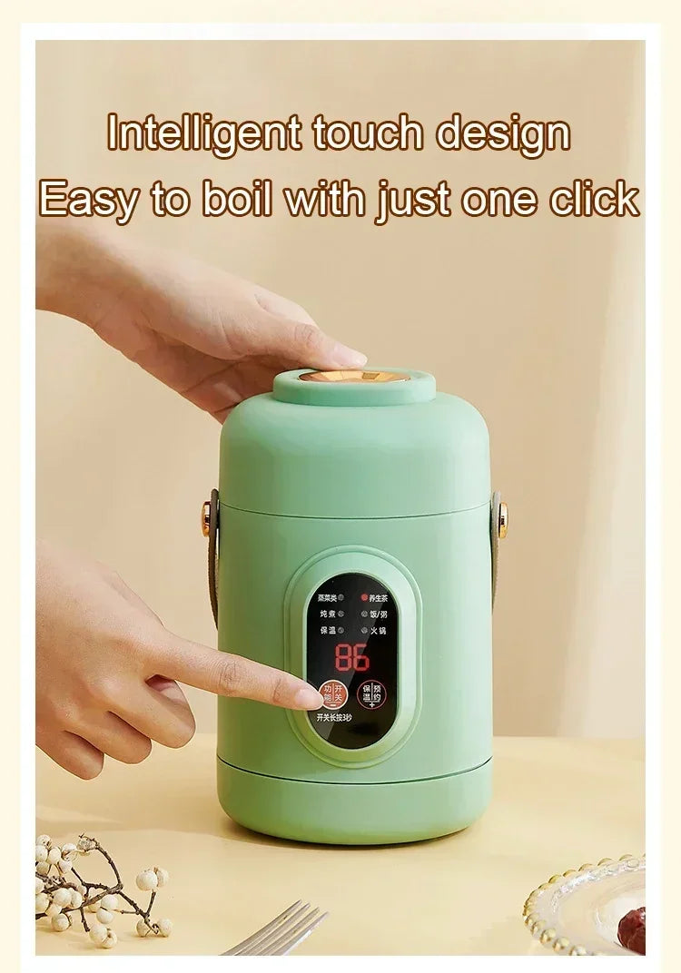 Portable mini electric rice cooker and lunchbox