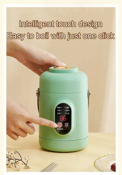 Portable mini electric rice cooker and lunchbox
