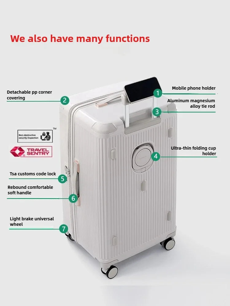 LIGHTGO SilentGlide Suitcase – Ultra-Light Performance for Effortless Travel
