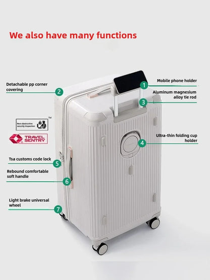 LIGHTGO SilentGlide Suitcase – Ultra-Light Performance for Effortless Travel