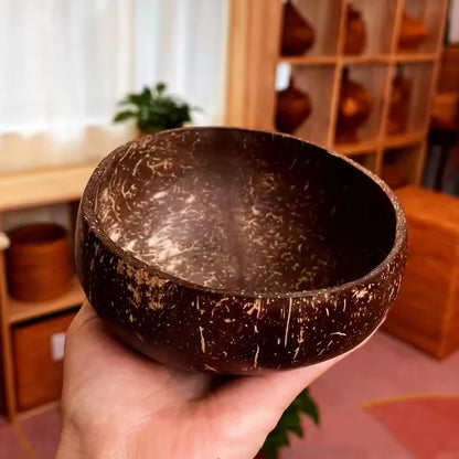 Handcrafted Natural Coconut Bowl Set for a Healthier, More Mindful Dining Experience