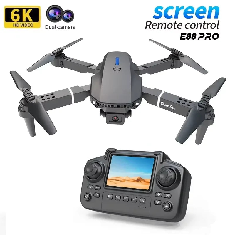 E88 PRO 8K HD Foldable Drone With Wide-Angle Camera & Smart Height Hold